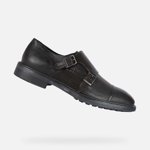Geox Aurelio Formelle Sko Herre Sort | 86794-AEYV