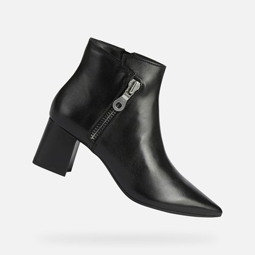 Geox Bigliana Ankelstøvler Dame Sort | 13897-MEZG