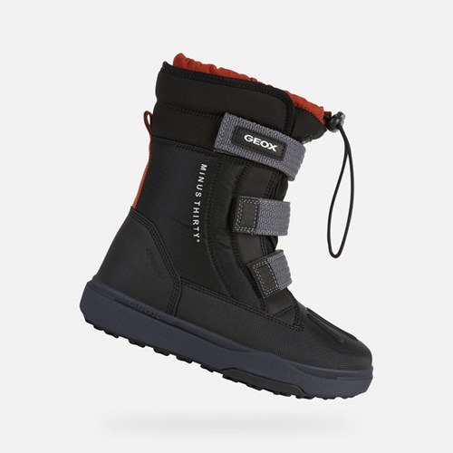 Geox Bunshee Pg Abx Mid-calf Boots Drenge Sort | 13527-HCUY