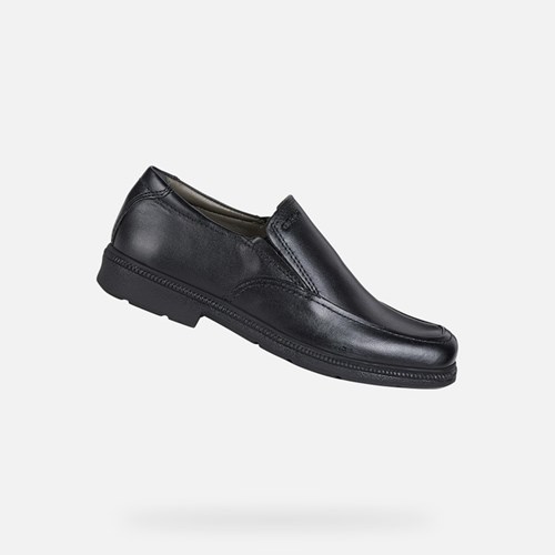 Geox Federico Uniform Sko Drenge Sort | 94153-MHDS