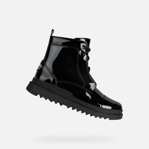 Geox Gillyjaw Mid-calf Boots Pige Sort | 07182-ECQR