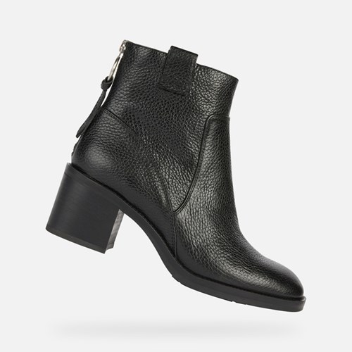 Geox Giulila Ankelstøvler Dame Sort | 83406-SYQG