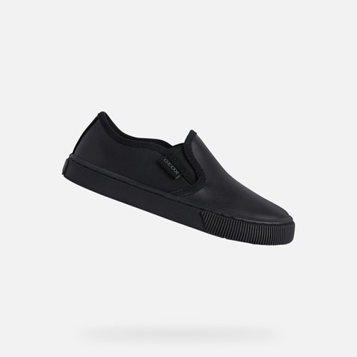 Geox Kilwi Slip On Sko Drenge Sort | 98731-WAJP