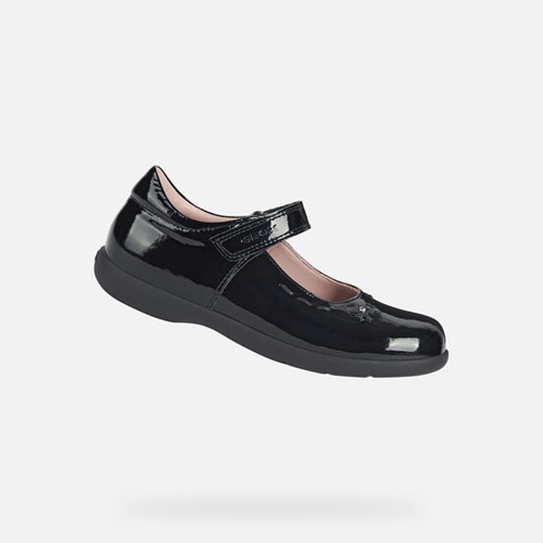 Geox Naimara Uniform Sko Pige Sort | 39460-ONHI