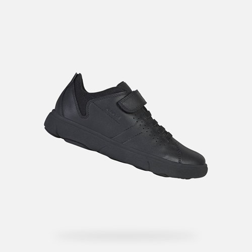 Geox Nebcup Uniform Sko Drenge Sort | 03842-ZPQI
