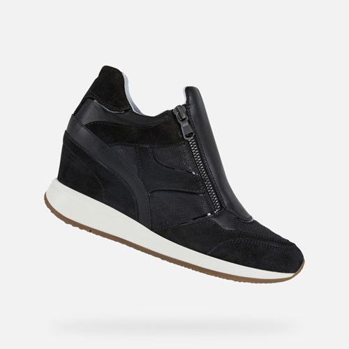 Geox Nydame Slip On Sko Dame Sort | 63895-KEQB