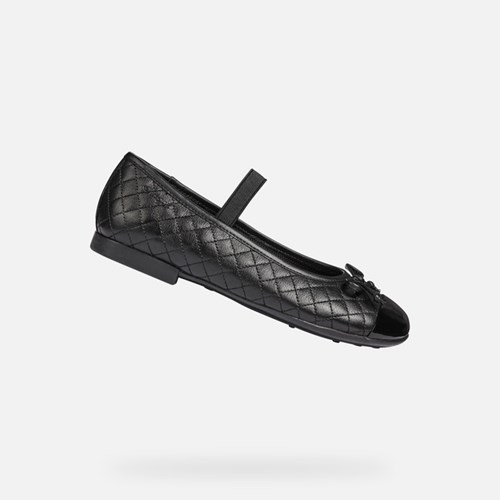 Geox Plie Uniform Sko Pige Sort | 23807-PQXD