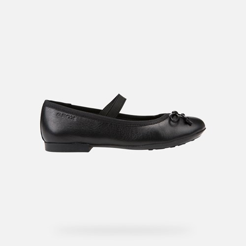 Geox Plie Uniform Sko Pige Sort | 37520-MZOE