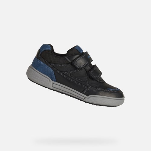 Geox Poseido Sneakers Drenge Sort Blå | 80513-CYTI