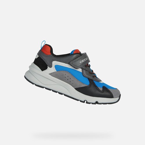 Geox Rooner Sneakers Drenge Grå | 49015-QPAO
