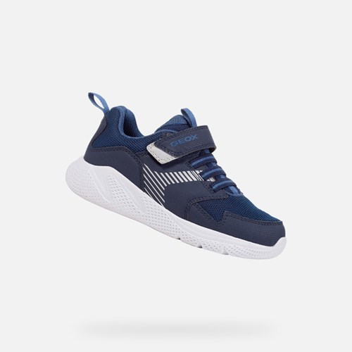 Geox Sprintye Sneakers Drenge Mørkeblå | 58216-MWGO