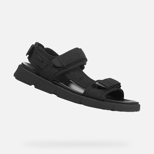 Geox Xand 2s Sandaler Herre Sort | 56901-BZSR