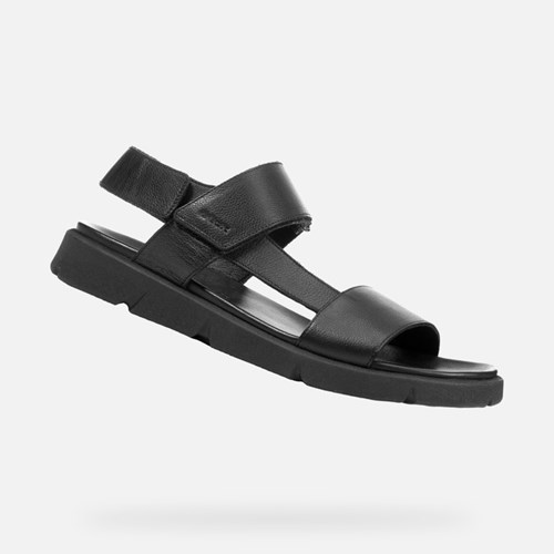 Geox Xand 2s Sandaler Herre Sort | 79605-YGMJ