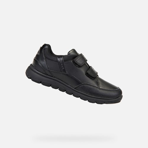 Geox Xunday Slip On Sko Drenge Sort | 52971-XZHB